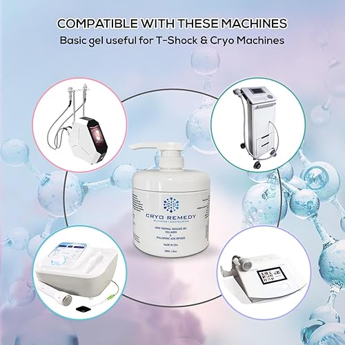 Miniatura 4 de Gel de preparación Cryo - Gel conductor para uso con máquinas reafirmantes faciales RF, reducción de celulitis, tonificación y adelgazamiento, 16