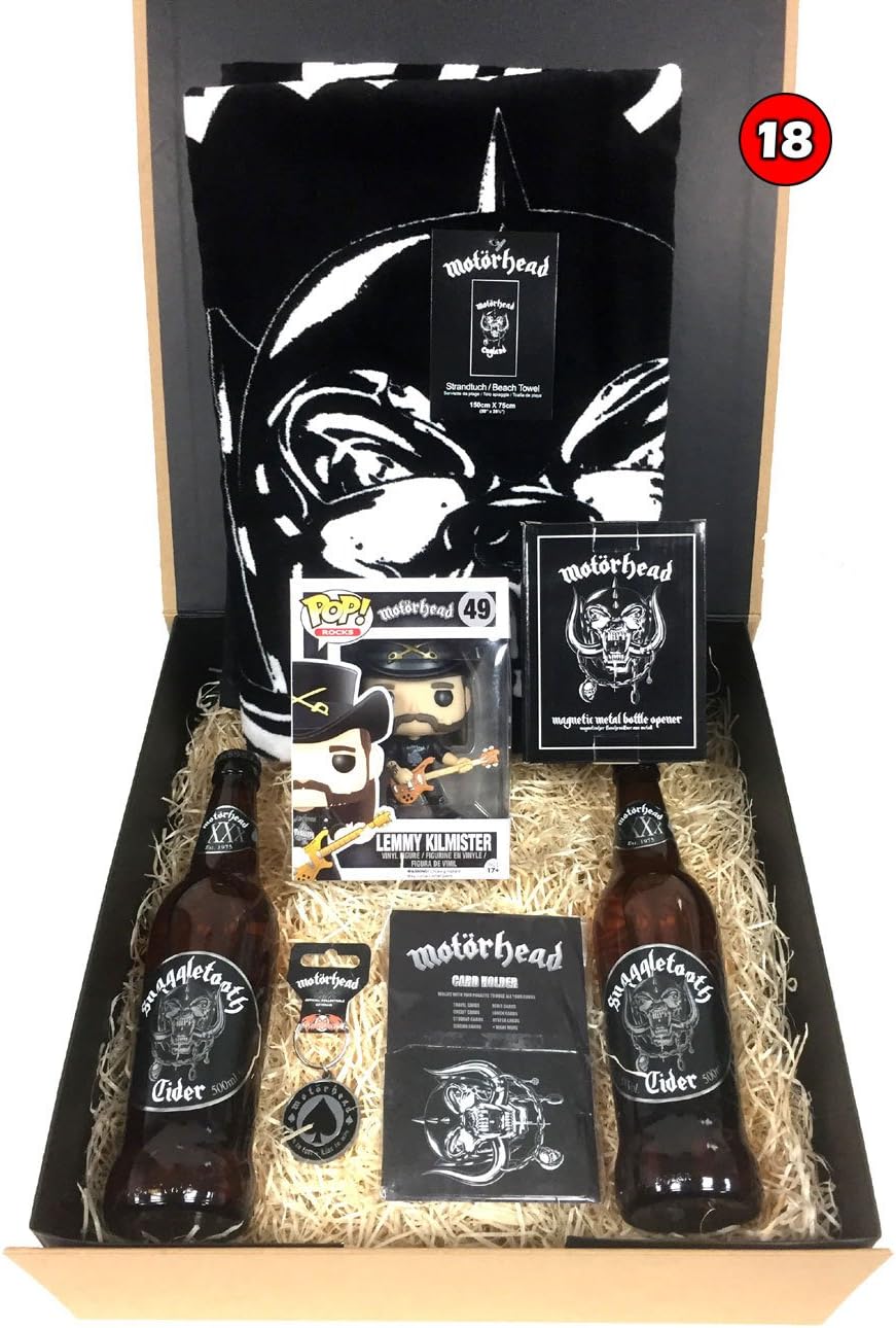 Motorhead - Premium Gift Hamper (4) - Containing Motorhead Snaggletooth Cider and Official Merchandise