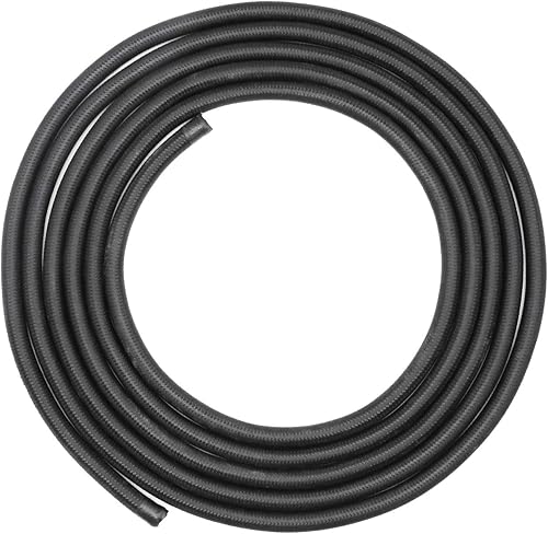 Miniatura 5 de Manguera de línea de combustible de 20 pies 6AN AN6 38 pulgadas, nailon negro, acero inoxidable, trenzado, universal, tubo de CPE, manguera de