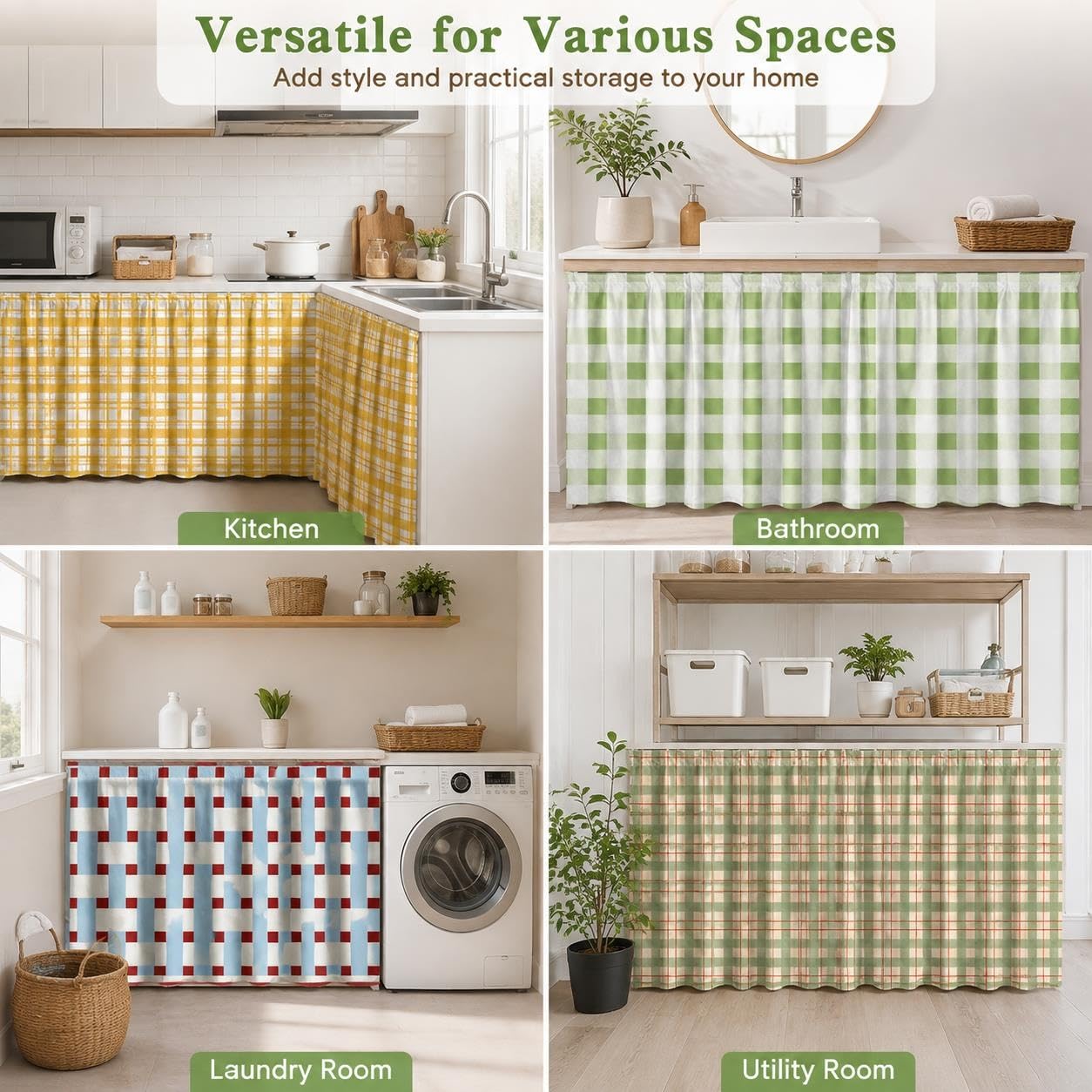 Tenda Cucina Tende Corte Piccole Brise Vento, per Caffetteria, Scarpiera