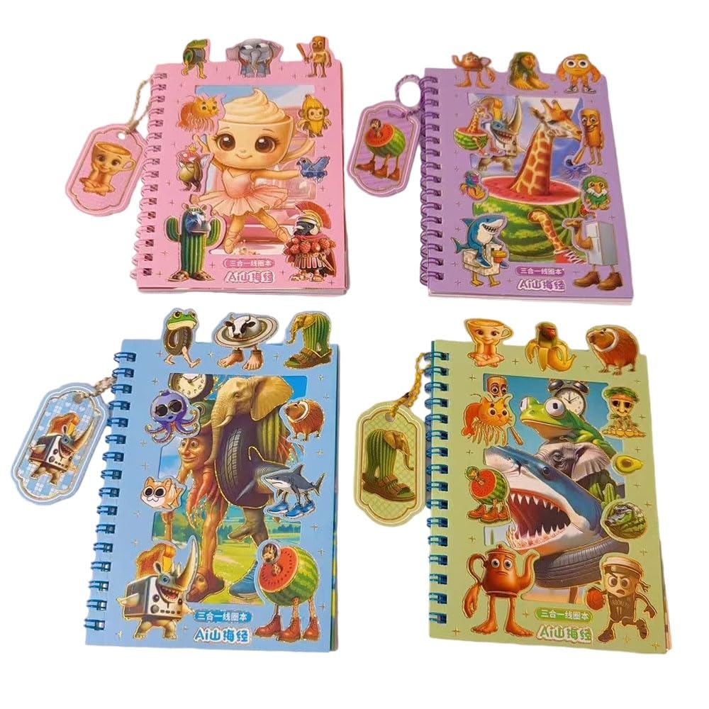 Amazon | 4冊入り トゥントゥントゥンサフール シール ステッカー