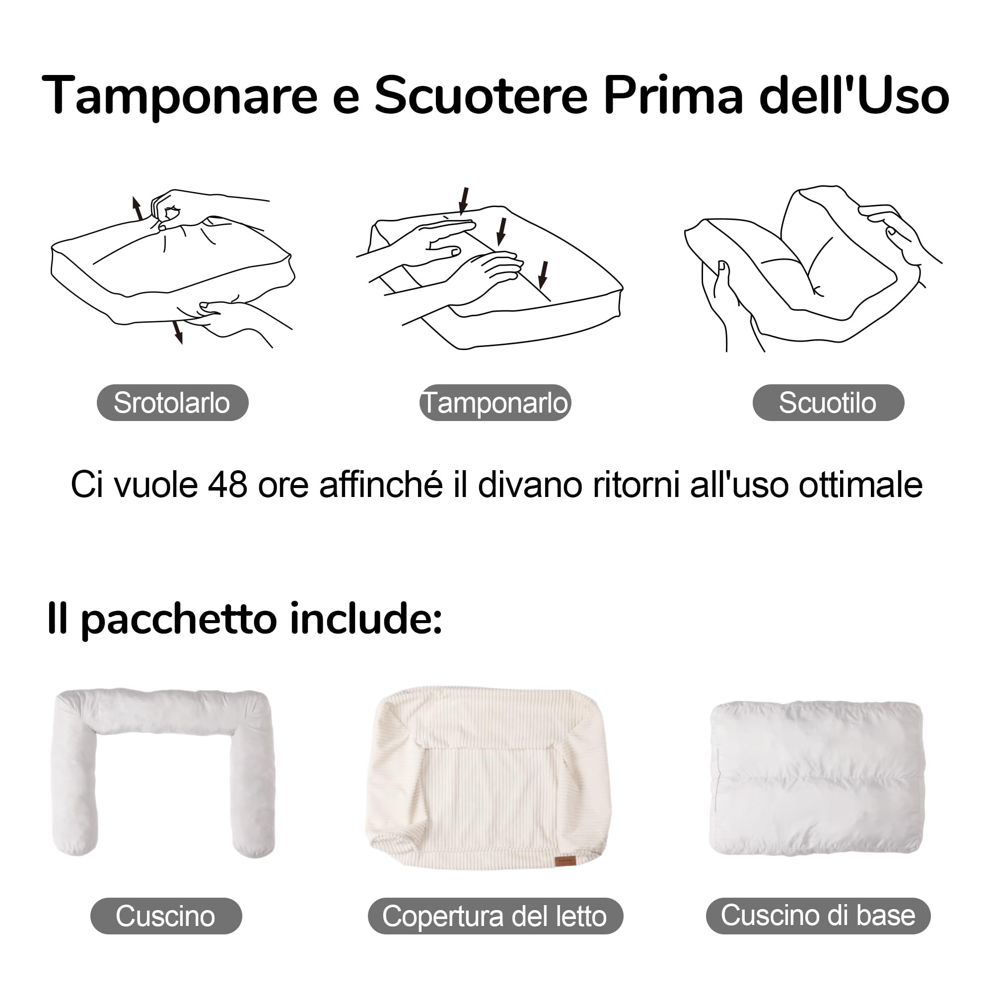 FUKUMARU Cuccia Gatto Interno,Tessuto Sfoderabile e Lavabile in Velluto a Coste, Letto per Gatti Ergonomico con Sostegno Integrato, Divano per Cani di Media Taglia, Base Antiscivolo, 72x52x22 cm