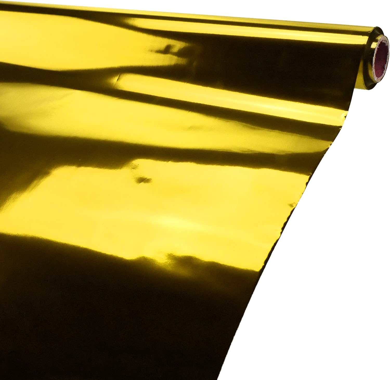 Homeford Metallic Foil Plastic Table Cover Tablecloth Roll, 40-inch, 100-feet, Pink