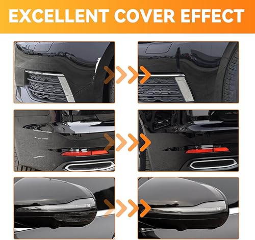 Miniatura 2 de Pintura de retoque para automóviles, pintura negra para reparación de arañazos, bolígrafo de pintura de retoque dos en uno, repara rápida y