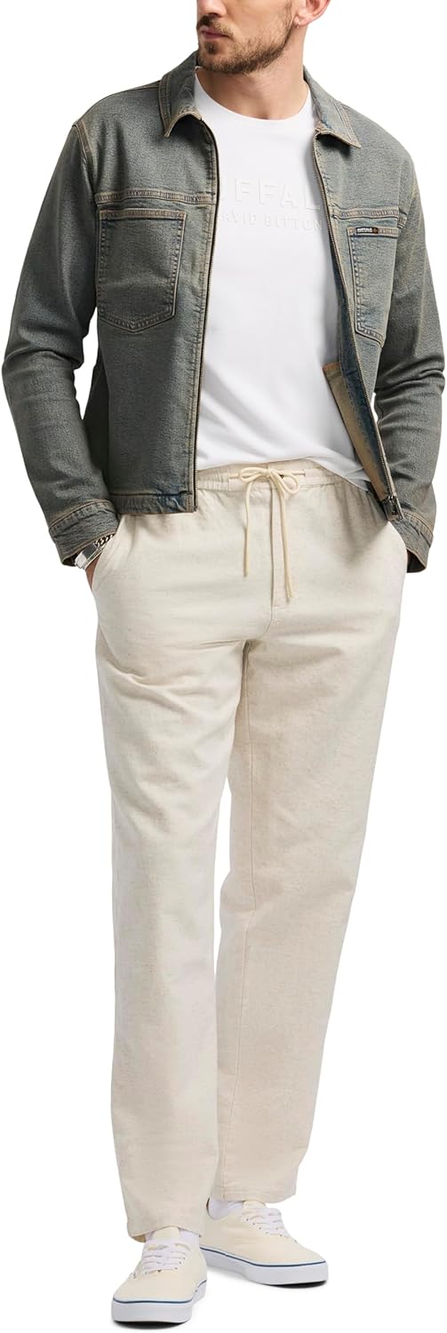 Buffalo David Bitton Mens Trucker Denim Jacket Vintage Style Shacket - Image 4