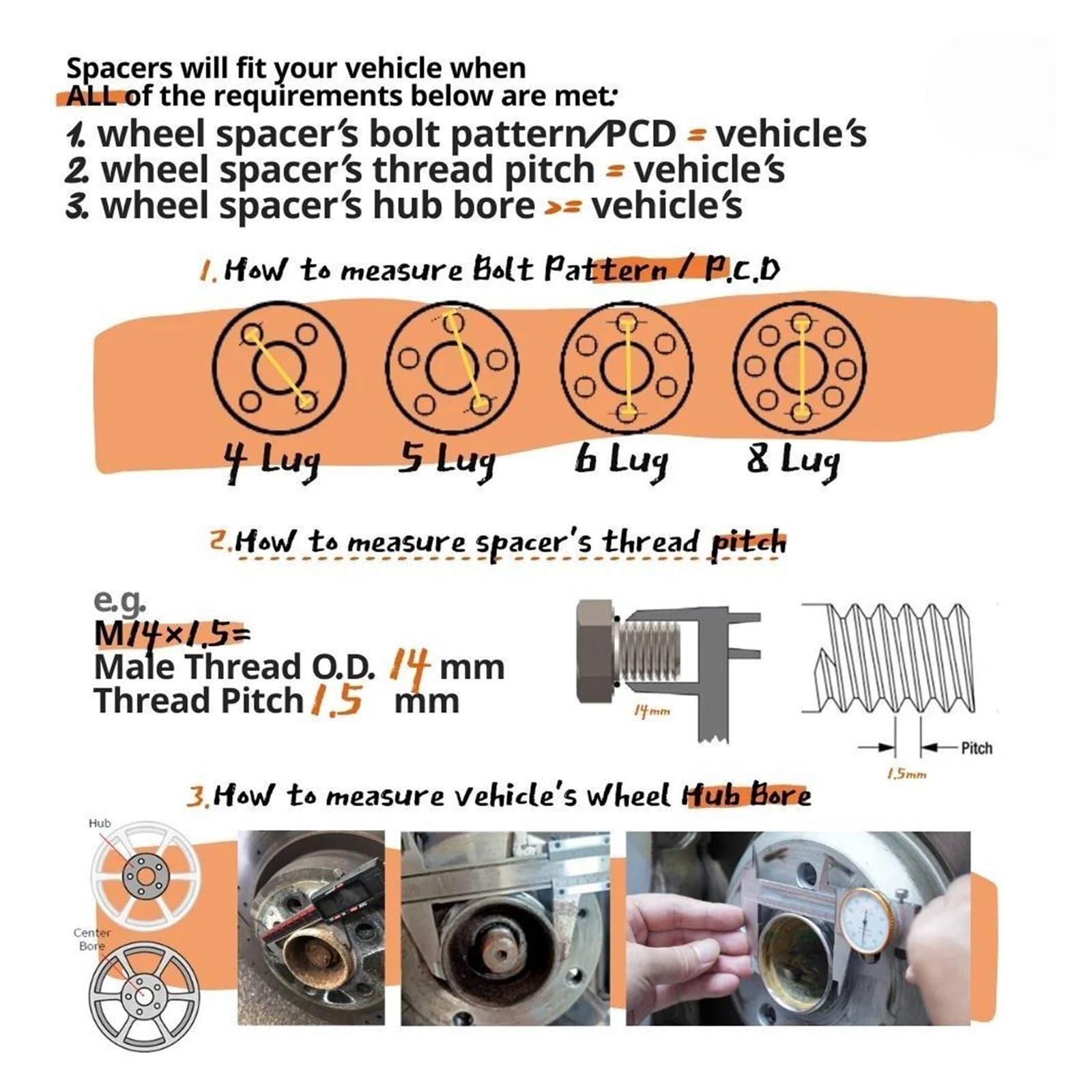 Adattatore per distanziali ruota auto 8 MILLIMETRI/1.5 "PCD 6X139.7 Foro del Mozzo 78.1 MILLIMETRI M14X1. per Chevrolet per Suburban per GMC per Yukon per Sierra
