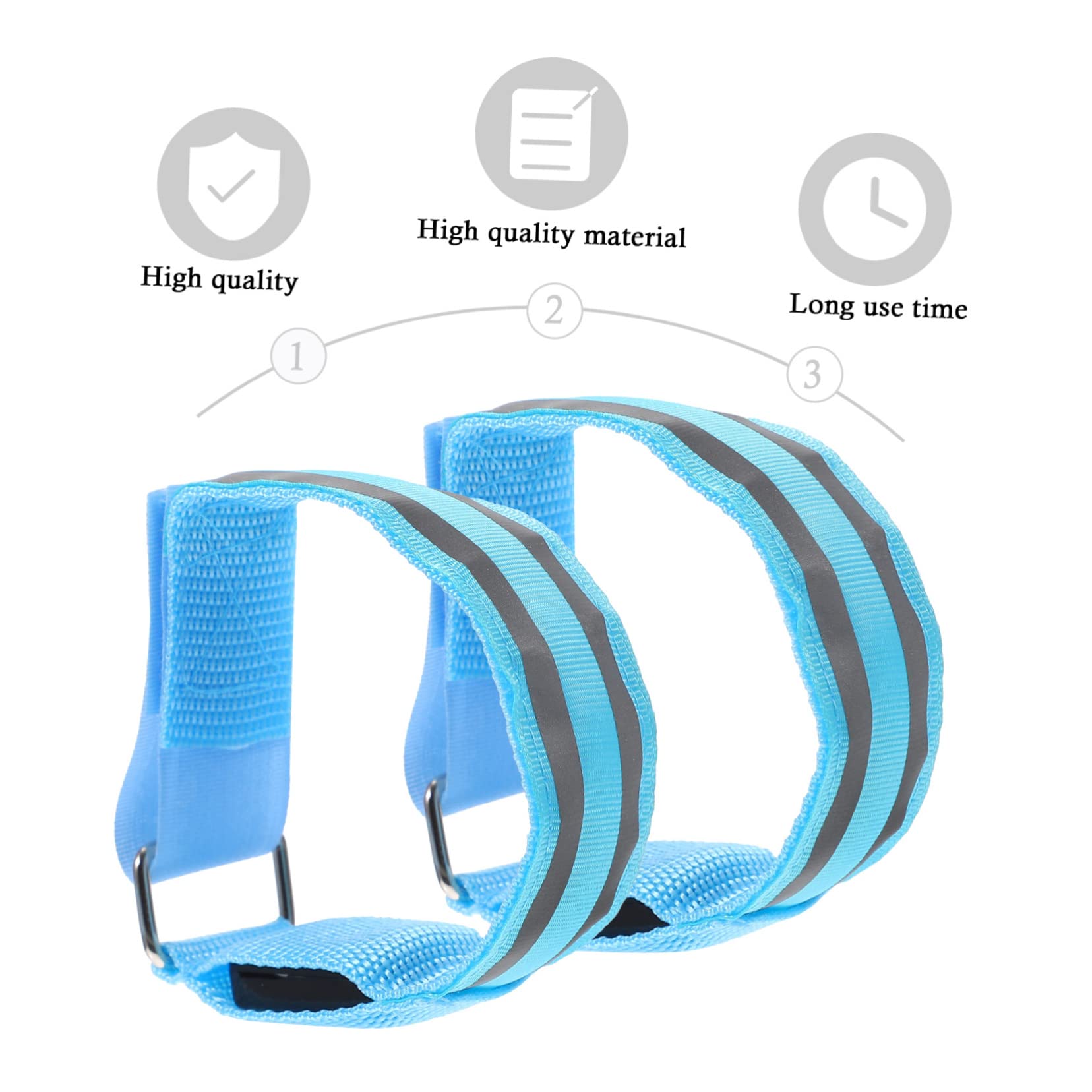 Kisangel 4piezas Brazaletes Led Luminosos Recargables para Correr Seguridad Reflectante para Adultos para Actividades Al Aire como Ciclismo y Senderismo