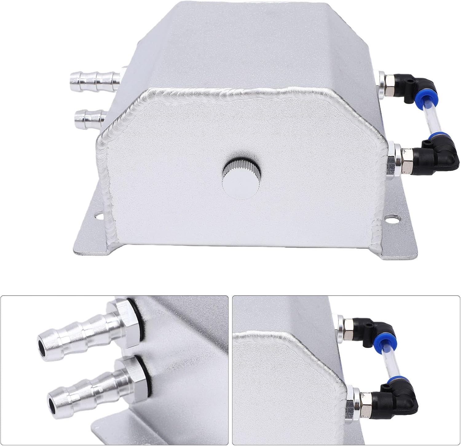 Aluminum Alloy Coolant Reservoir Tank | 1L Capacity Universal Fit For Car Radiator Cooling System