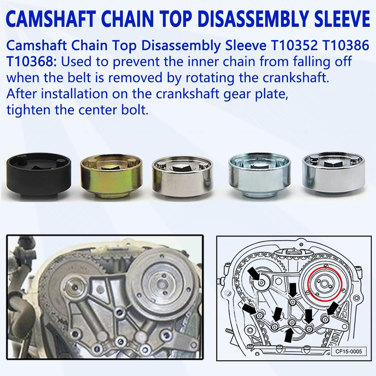 ZKTOOL 32PCS Engine Camshaft Holding Alignment Timing Tool Set for VW Audi 1.8 2.0 TSI TFSI EA888, OEM T10352 T40196 T40271 T10368,Timing Chain Replacement Tool,Crankshaft Timing Position Correction