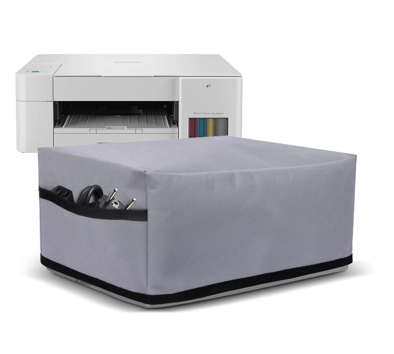 Crasome Dust & Water Proof Printer Cover for Brother DCP-T226 / DCP-T426W (Grey)-image-20