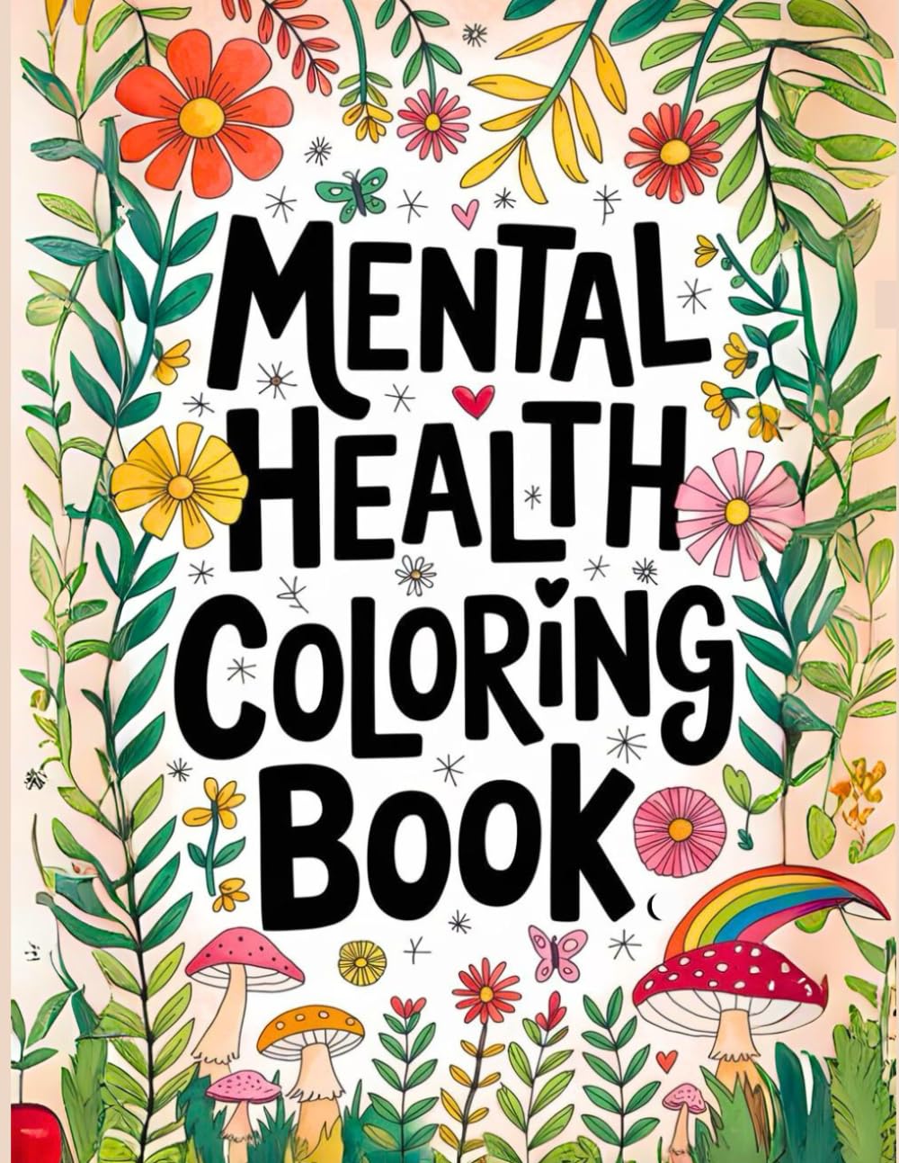 Mental Health Coloring Book: An Adult Coloring Book for Women and Teens: Inspirational Quotes, Self-Care Affirmations, and Stress Relief for Relaxation and Mindfulness