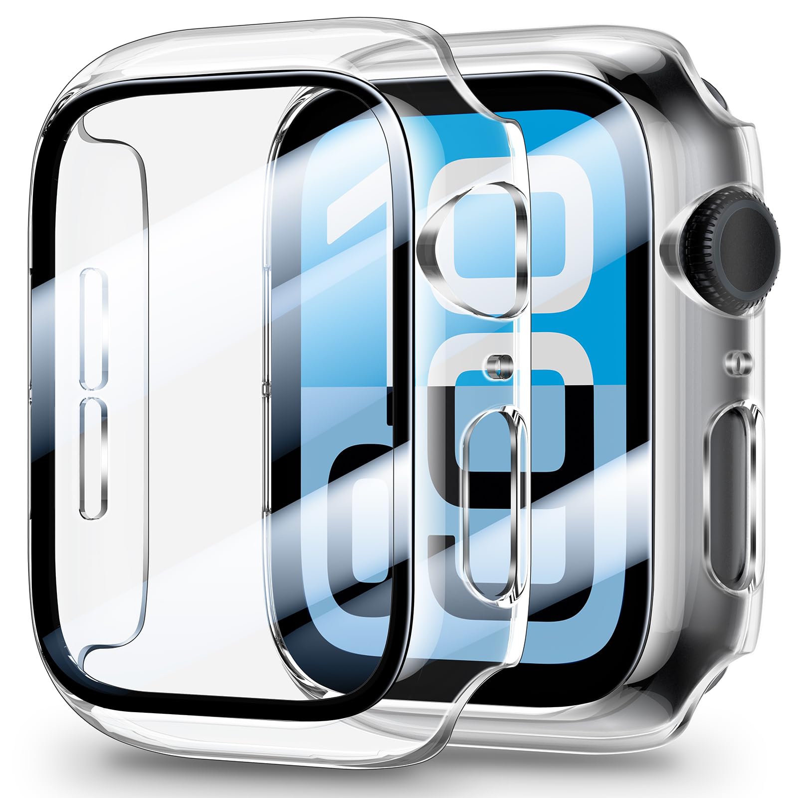 LK Case for Apple Watch SE3/SE2/SE 44mm Series 6/5/4 with Screen Protector