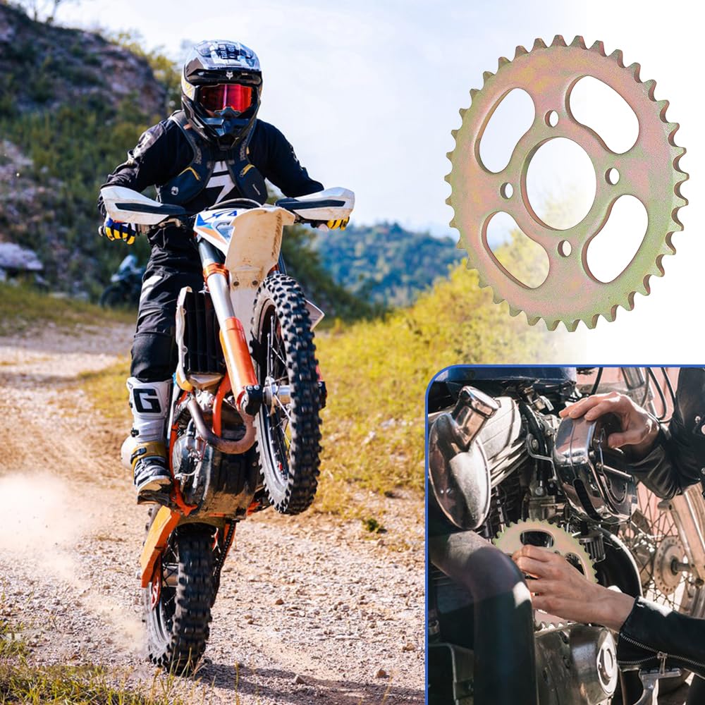 Pignone Anteriore 14 Denti 20mm Per Moto 50-160cc - Catena 428, Per ATV Quad Pit Bike - Foto 5