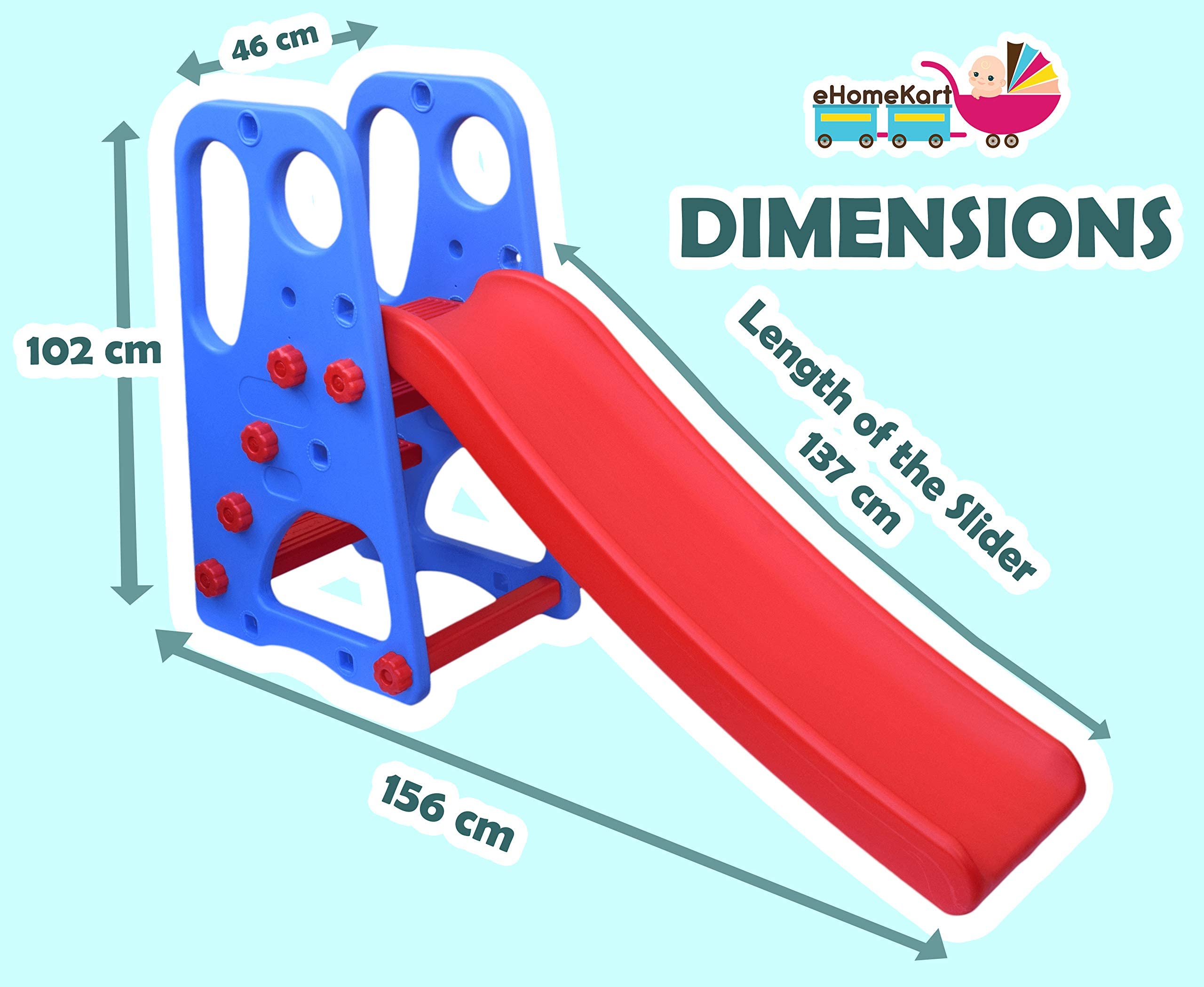 eHomeKart Slide for Kids - PLAYGRO NEW Super Senior Garden Slider - for Boys and Girls - Perfect for Home/Indoor or Outdoor - 156 x 46 x 102 cm - Colour May Vary (4206) 3