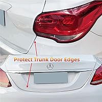 Vista 7 de Shine & Bright Auto Protector de borde de puerta de automóvil blanco de 32 pies con forma de U, tira de ribete con material de PVC y clips de metal