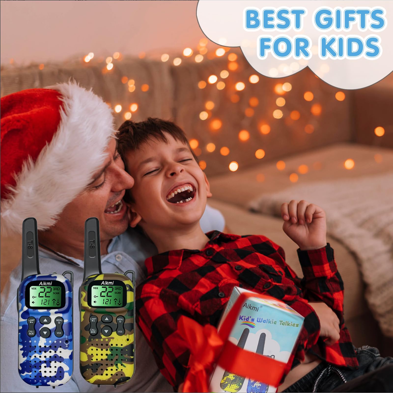 Amazon.com: Aikmi Kids Rechargeable Walkie Talkies Toy with