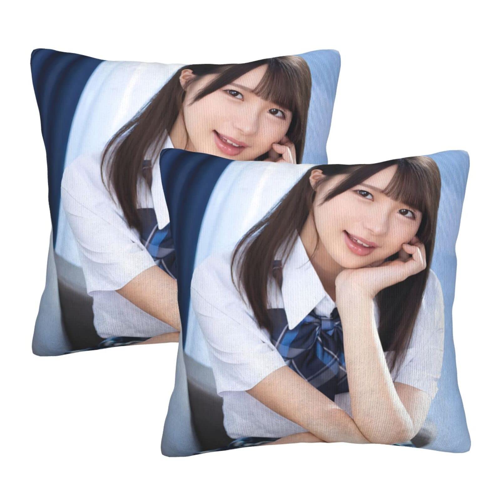 Amazon｜松本いちか73 抱き枕 腰枕 正方形枕 枕カバー 両面枕