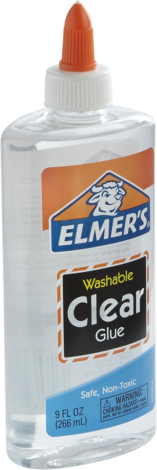 Elmer's Liquid School Glue, Clear, Washable, 9 Ounces, 1 Count : Office Products