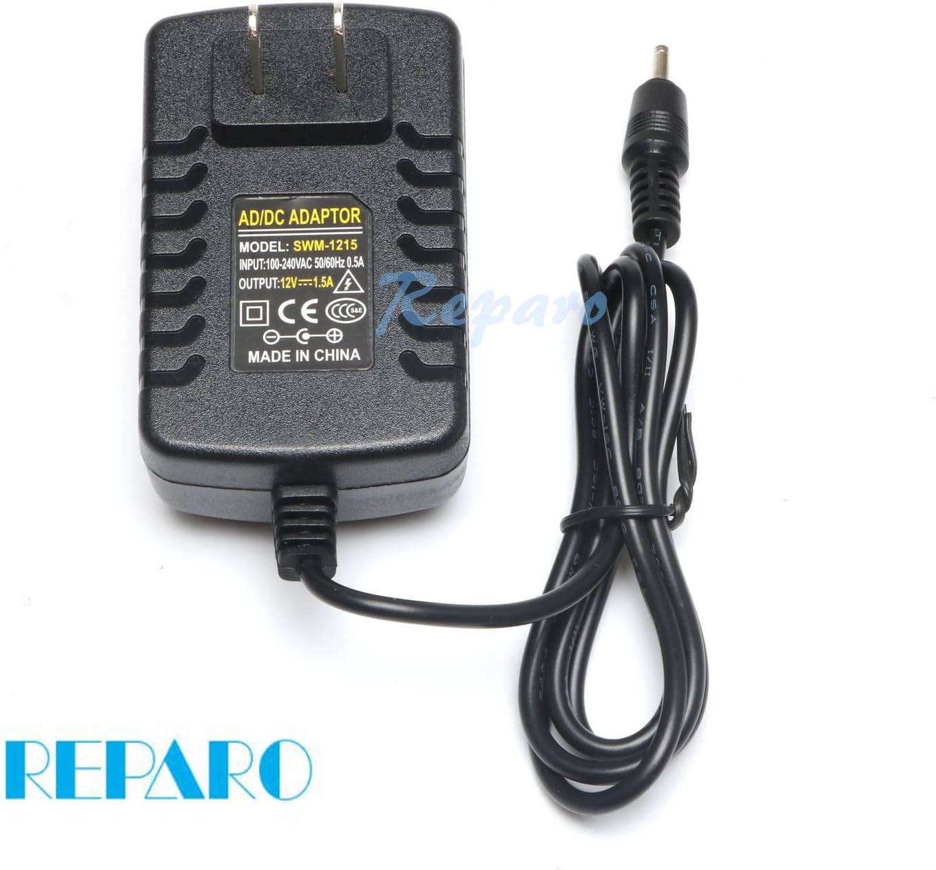Reparo 12V AC Adapter Wall Charger Home Power for Acer Aspire Switch SW5-012 SW5-015 SW5-011; Acer Iconia A100 A200 A210 A500 A501 W3 W3-810 Ak.018ap.040 Ak.018ap.027 ADP-18TB Lc.adt0a.024