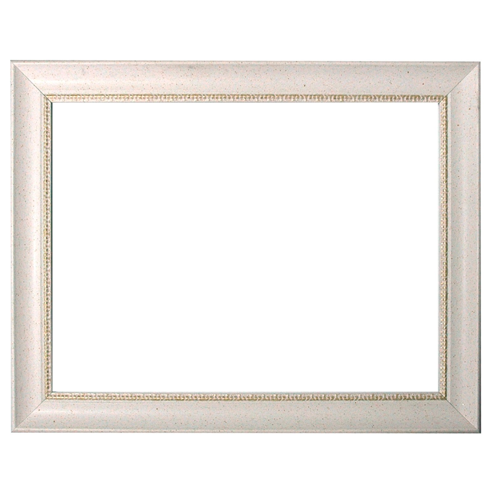 Cadre baroque blanc 60x90 cm pour valoriser une toile sans châssis