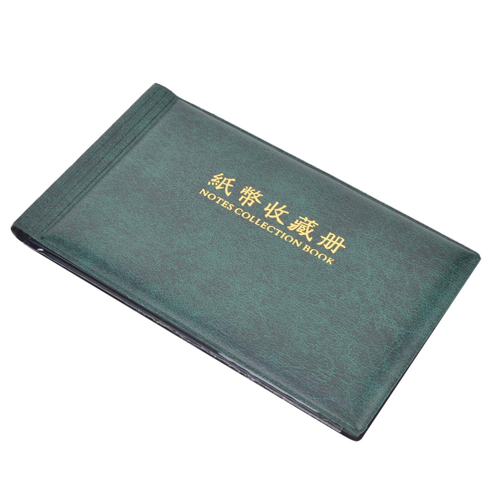 Money Album, Money Holder Long-Term Sufficient with 30 Pages for Holding 60 Banknotes(Dark Green)-image-3