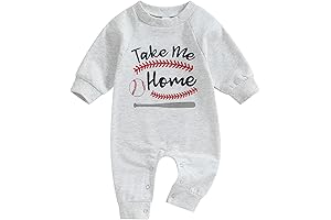 BULINGNA Newborn Baby Boy Baseball Outfit