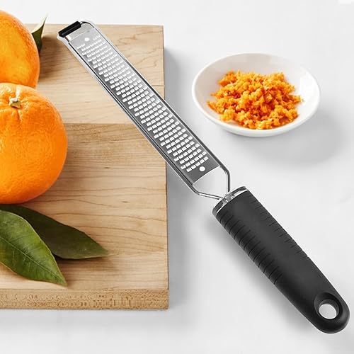 Miniatura 5 de Rallador profesional de queso, de acero inoxidable, de mano, limón para cocina, rallador de buen agarre para queso parmesano, chocolate, jengibre,