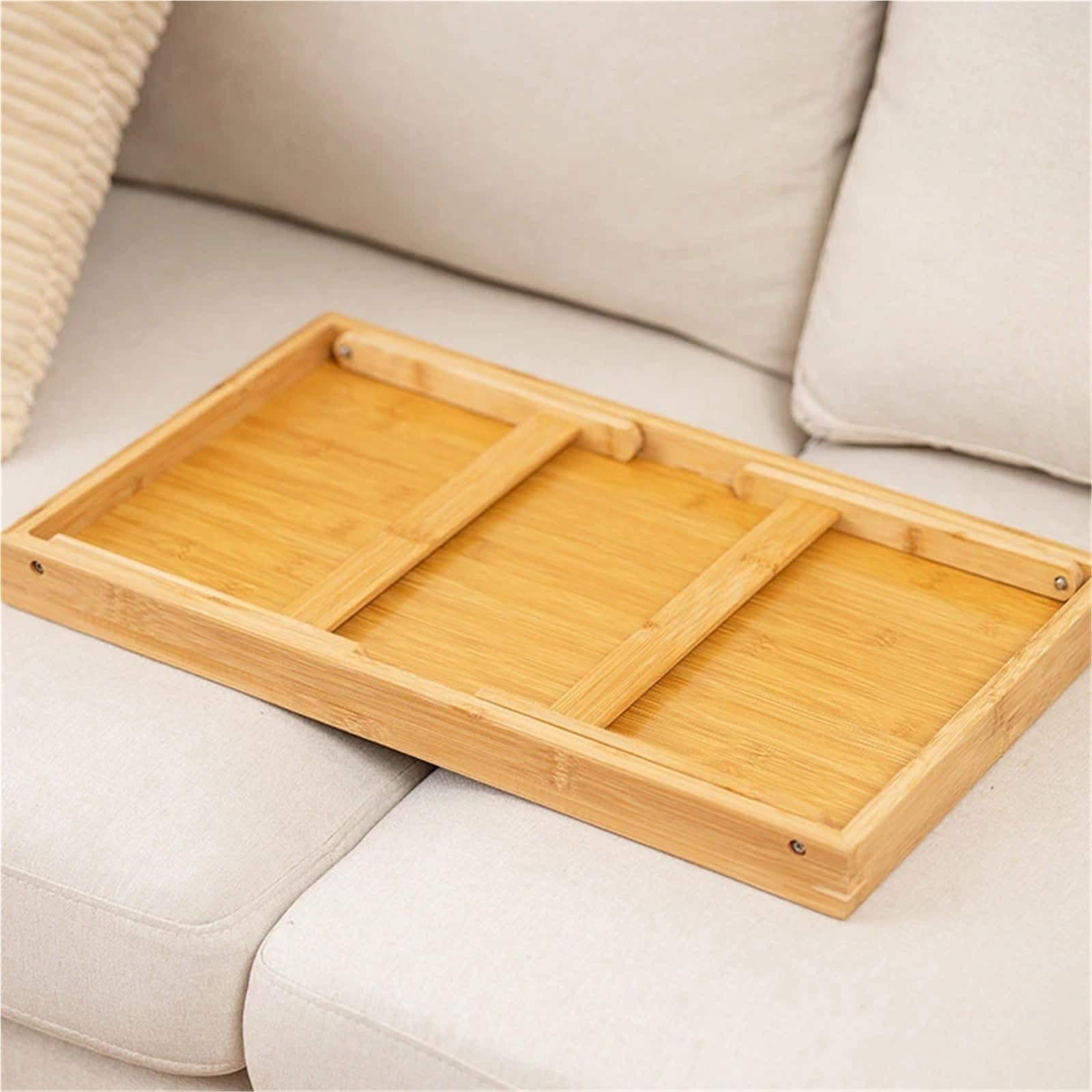 Plateau de lit pliable portable avec pieds, parfait pour le petit déjeuner, le salon et le service sur le canapé, bureau polyvalent pour la maison et les voyages