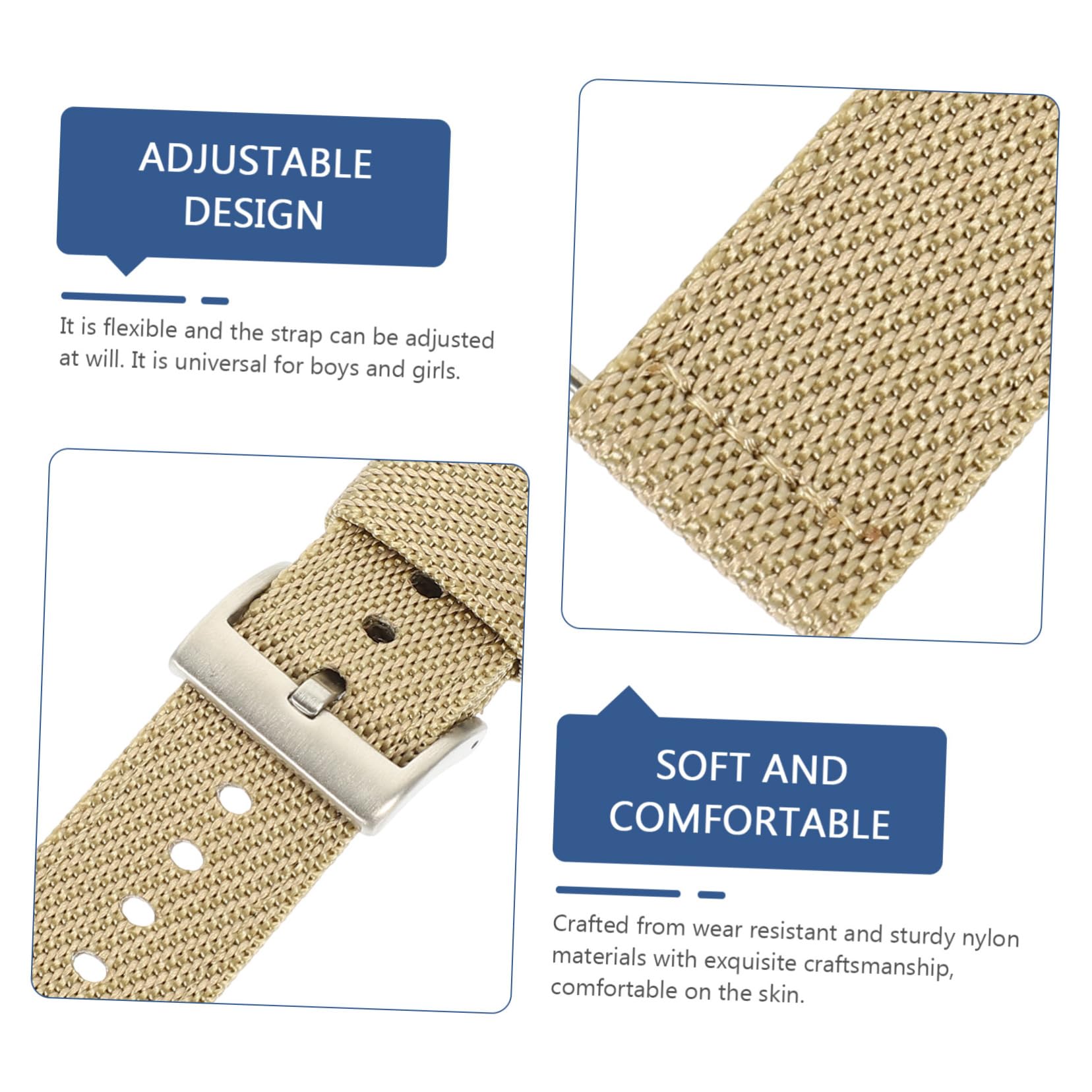 Hemobllo 3 Pièces Composant De Boucle De Sangle En Nylon Homme