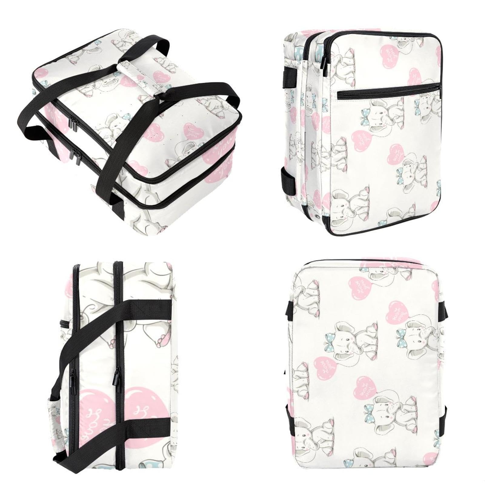 Grand sac à déjeuner isotherme pour homme et femme, double couche, étanche, étanche, réutilisable, sac fourre-tout pour le travail, l'école, le pique-nique, la plage, le camping, les voyages, motif