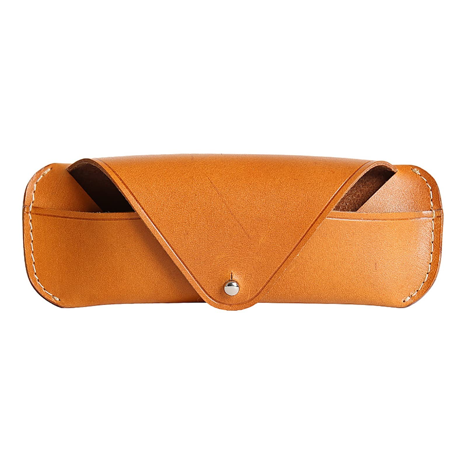 Custodie per Occhiali Portatili Custodia for Occhiali in Pelle Vintage Custodia for Occhiali da Sole vegetale per Donne e Uomini