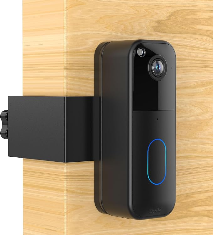 Blink Doorbell Camera Mount, HomeMount Anti-Theft Blink Doorbell Mount No Drill, Easy Installed Blink Video Doorbell Door Mount Bracket, Not Damage Your Door, Fit for Blink Doorbell Camera 1st/2nd