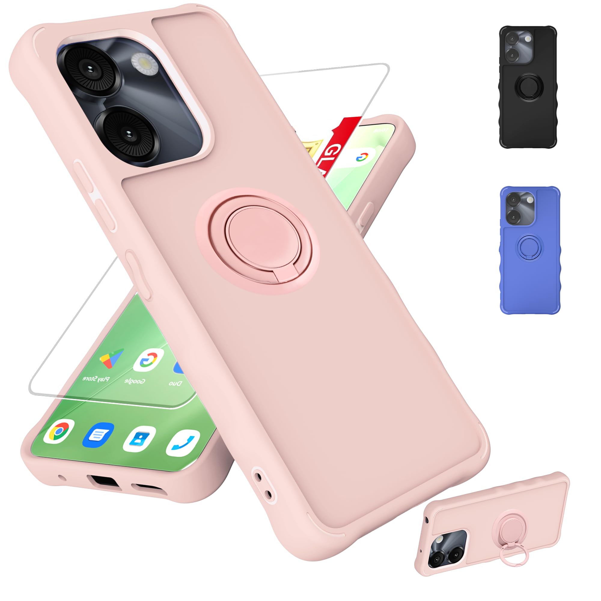 jioeuinly for AirVoice S67 5G / C67 /A67 Case [NO Fit A67L] Compatible for FOXXD Foxx Miro S67 5G / A67 / HTH C67 Phone Case Cover [with Tempered