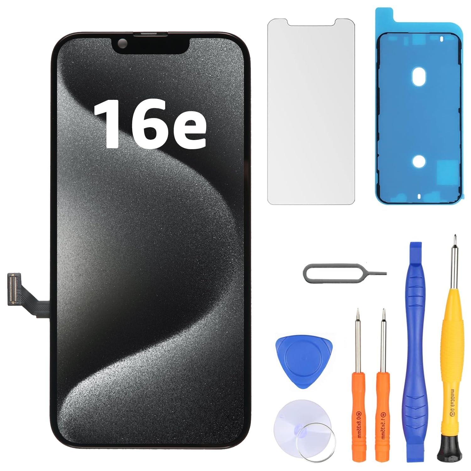 LL TRADER Pantalla para iPhone 16e LCD 6.1" y Kit de Reparación