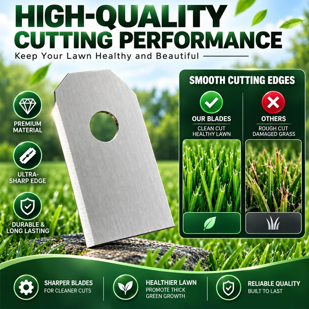 30 Sets Cuchillas de Repuesto para Cortacésped para McCulloch Rob R600 2015–2020