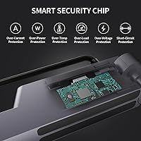 Vista 4 de Electight Estación de acoplamiento de TV para Nintendo SwitchSwitch OLED, base de interruptor de aluminio mejorada, salida HDMI 4K, base de carga