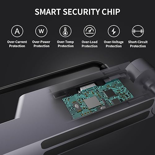 Miniatura 4 de Electight Estación de acoplamiento de TV para Nintendo SwitchSwitch OLED, base de interruptor de aluminio mejorada, salida HDMI 4K, base de carga