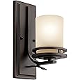 Designers Fountain Warm Mahogany Asian Single Light Up Lighting Wall Sconce - Thumbnail 5