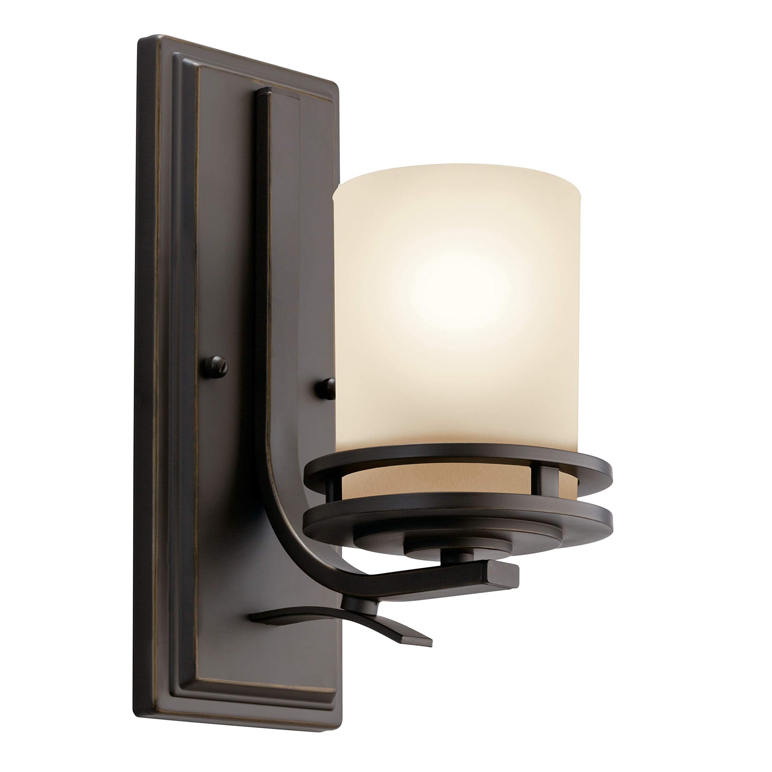 Lighting 5076OZ 1-Light Hendrik Incandescent Wall Sconce, Old Bronze by Kichler Lighting