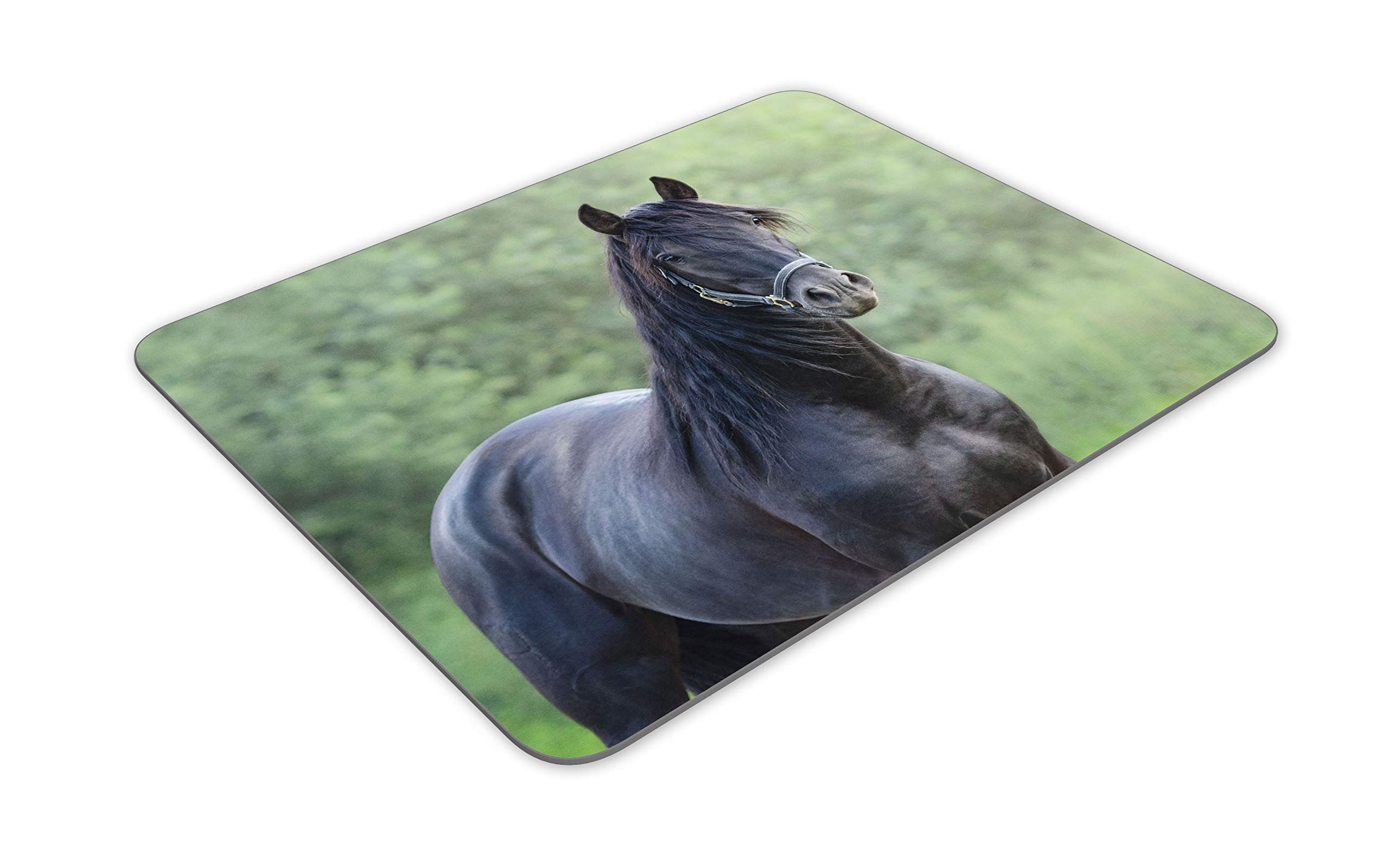 Mouse Pad Mucca Con Design Neve - Tappetino Morbidissimo 3mm, 19,6x23,5 Cm - Regalo Originale Per Computer, Stampato Nel Regno Unito - 5