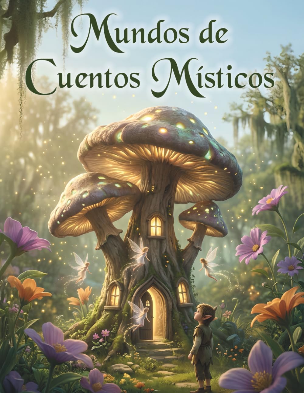 Mundos de Cuentos Místicos: 50 ilustraciones mágicas – Libro de colorear creativo de cuentos de hadas con animales mágicos, hadas, dragones y criaturas míticas para niños y adolescentes