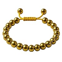 Vista 64 de Amazing Gemstone Yaxaite Bracelet for Women Men's Gifts - Protection Healing Crystal Bracelet - 8mm Gemstone Beaded Adjustable Bracelet Pulseras