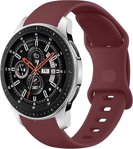 Correa deportiva para Samsung Gear S3 FrontierGear S3 Classic, correa de repuesto de silicona de 0.866 pulgadas para Samsung Galaxy Watch de 1.811 Correa deportiva para Samsung Gear S3 FrontierGear S3 Classic, correa de repuesto de silicona de 0.866 pulgadas para Samsung Galaxy Watch de 1.811