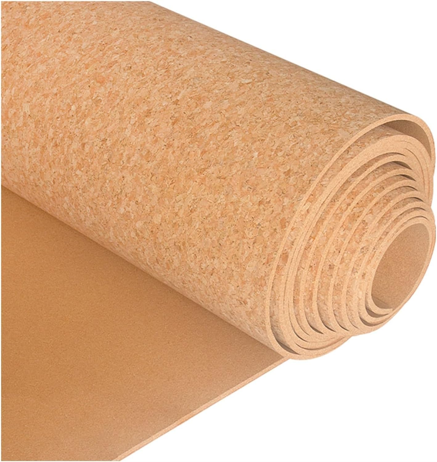 Rotolo di Pannello di Sughero per Piastrelle di Sughero Senza Cornice Marrone da Parete 1,22x3,28 m (8 mm) Rotolo di Fogli di Sughero Fai da Te Facile per Decorazioni per la casa, L'Ufficio