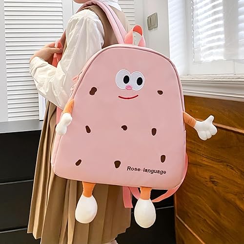 Miniatura 7 de Colección de 3 piezas con bolsa de hombro y estuche para lápices, mochila kawaii, mochila casual linda mochila, Negro -, Grande