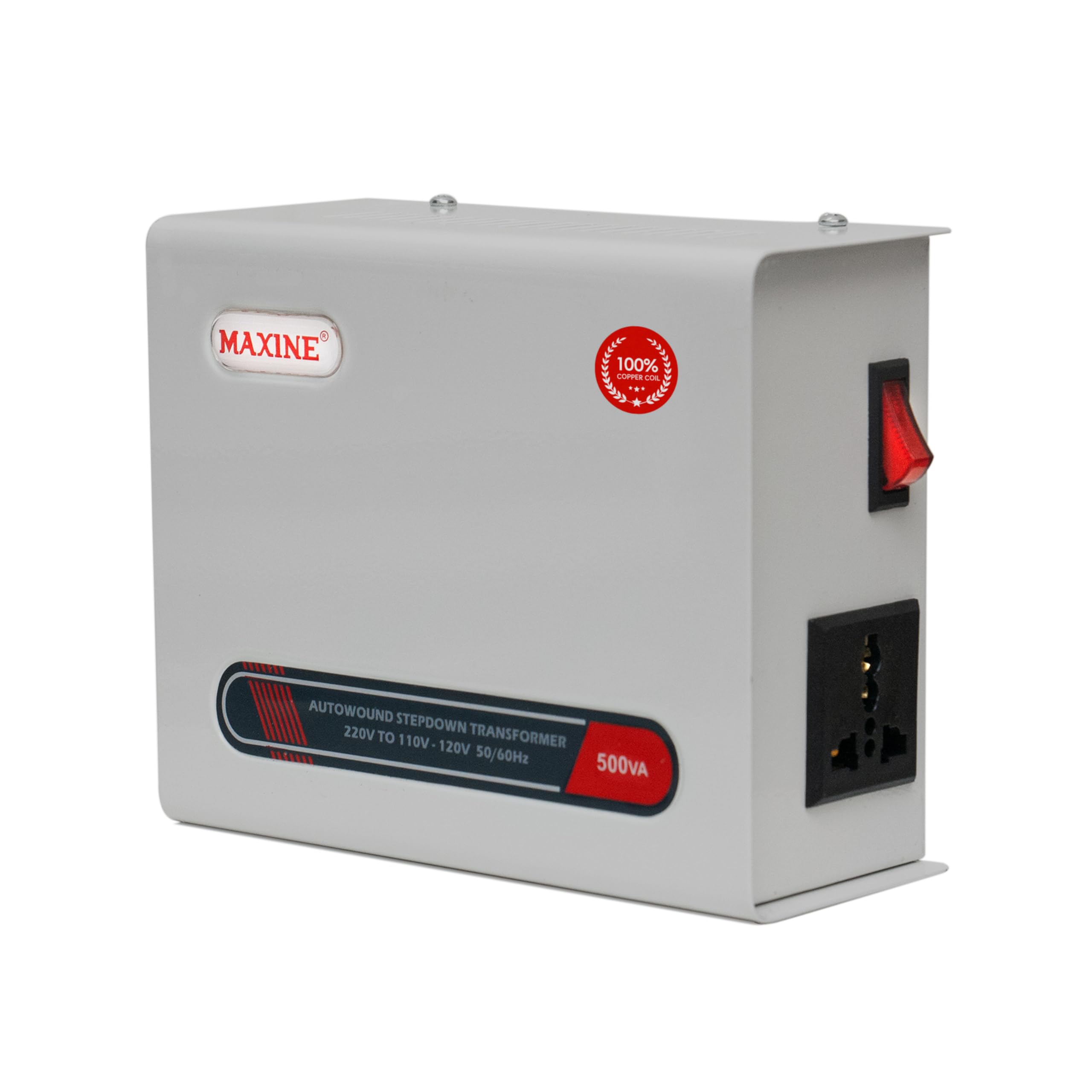 MAXINE 0.5 Kva/500 Watts 220 V to 110 V Copper Auto Wound Voltage Converter Step Down Toroidial Transformer for American Products-image-2
