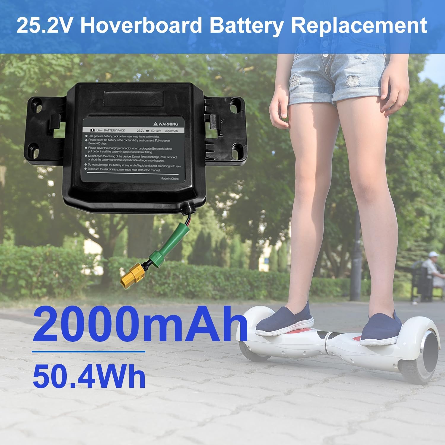 25.2 V 2Ah Hoverboard battery compatible with rechargeable self-taverboards Jetson Dimension of the Lithium Package: 6.5x3.2x1.8 inches 4 71Zjmn8uqkL. AC SL1500