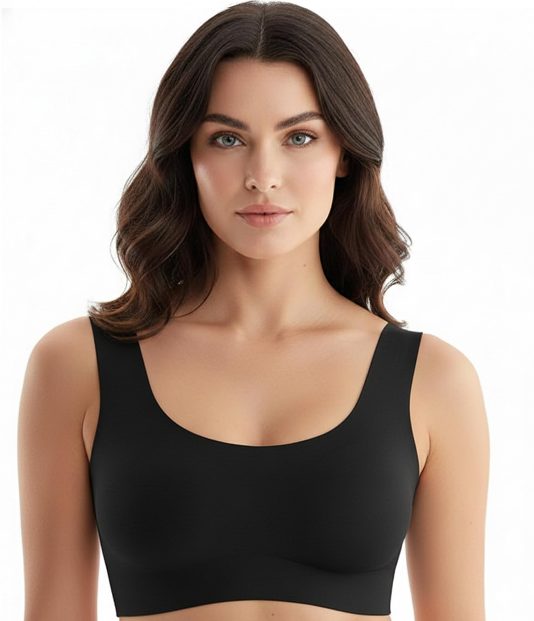 Sponsored Ad - Comfort Revolution Seamless Bra Easy lite Full-Coverage Wireless Everyday Bra with CloudSoft Comfort with Removable Pad.