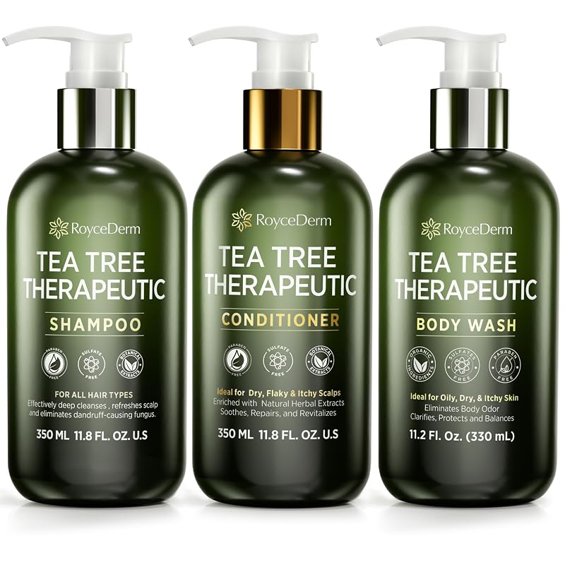 Kit Roycederm com Shampoo, Condicionador e Sabonete Líquido Corporal