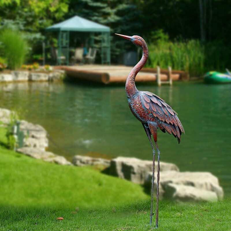 metal birds yard decor